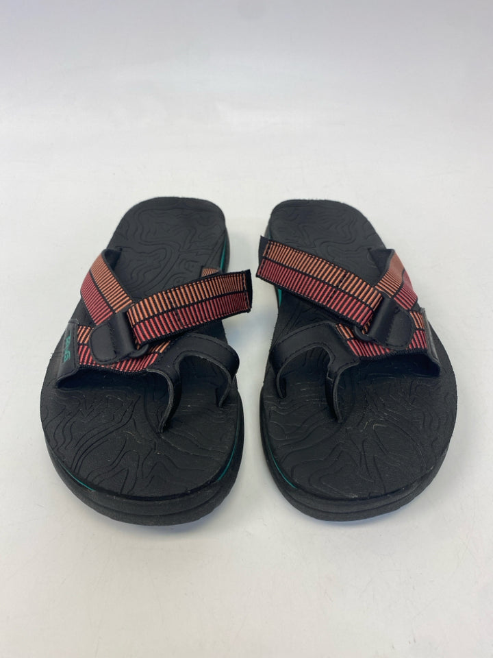Teva  Size 9 Burg/Org Sandals