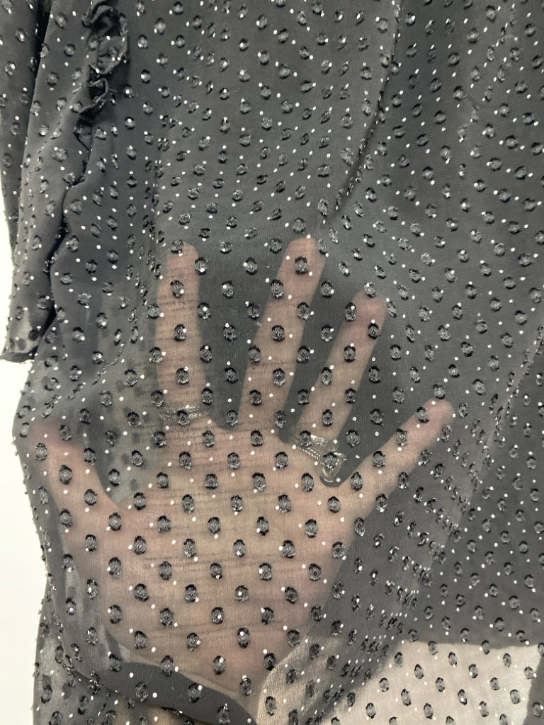 Size S Black White Dots Ladies Top