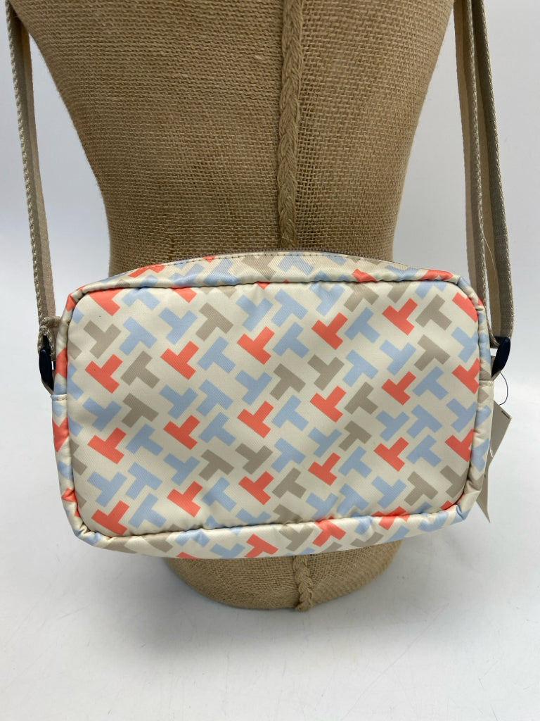 NWT Tommy Hilfiger Cream Coral/Multi Logo Crossbody