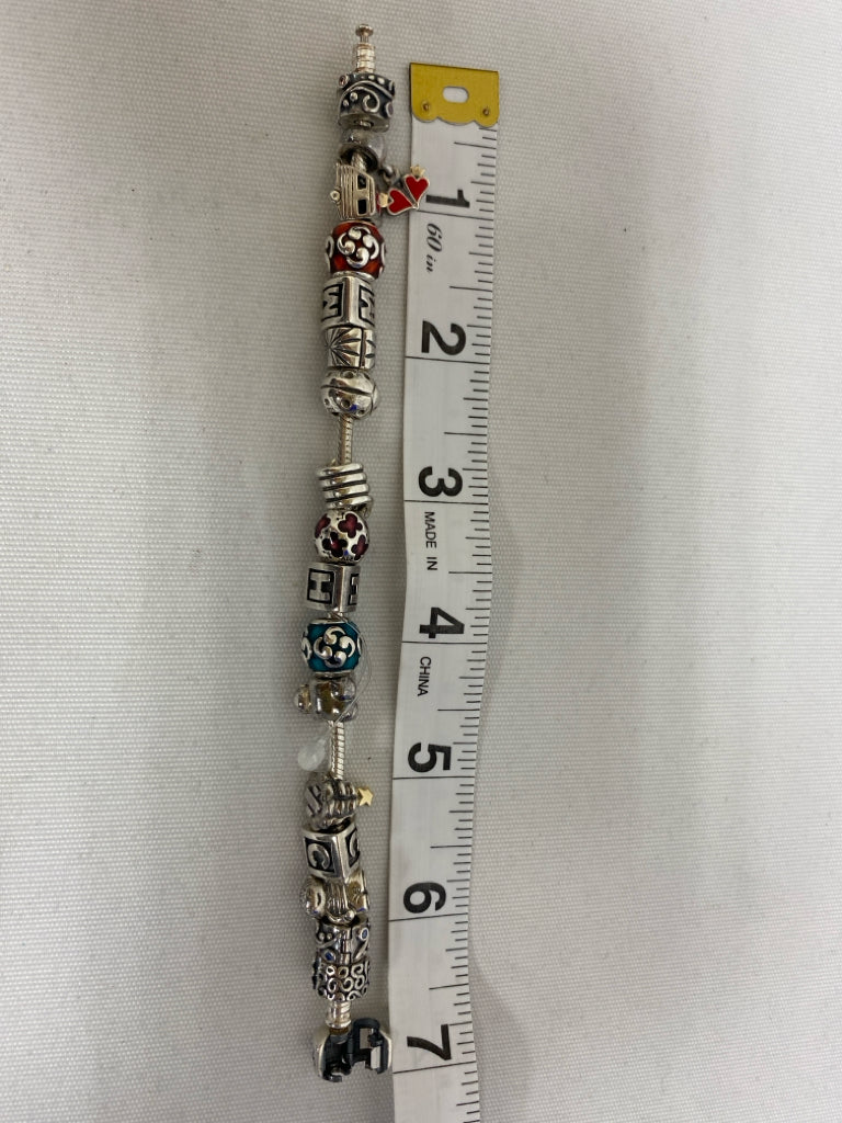 Pandora Silver Multi Color Bracelet