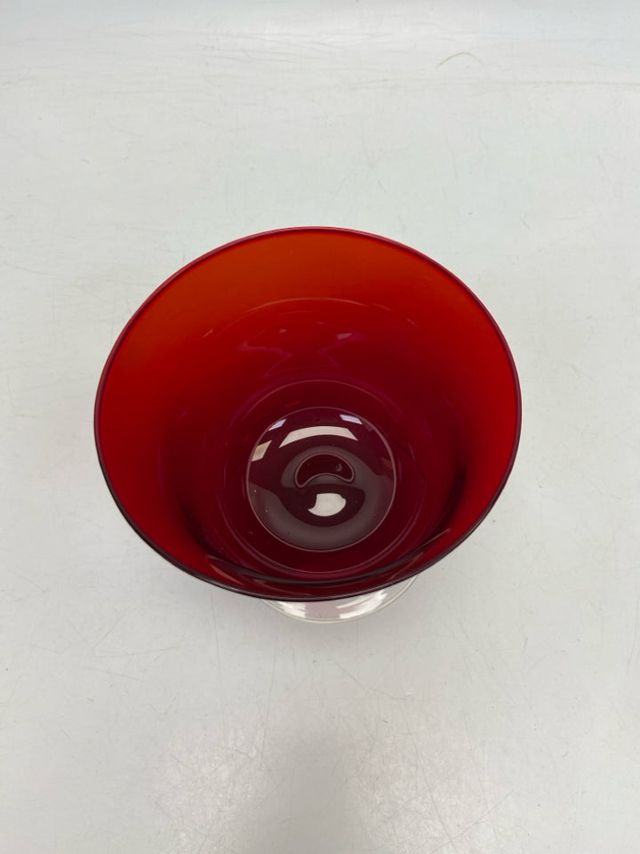 Red Glass Candleholder(s)
