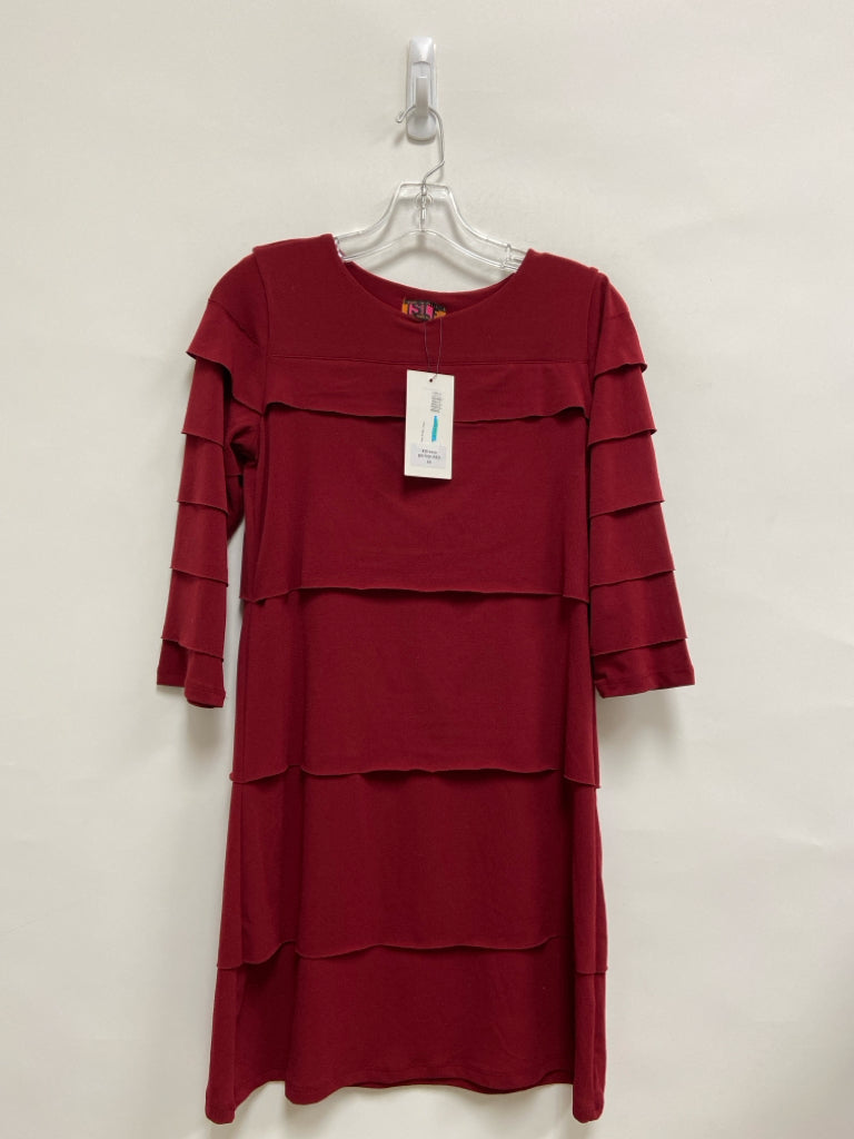 NWT Isle/Melis Kozan Size XS Red Tiered Ladies Dress