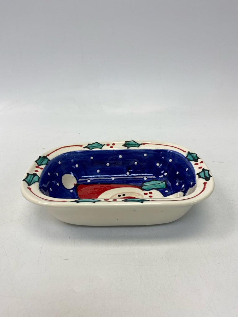White Blue/Red Santa Christmas