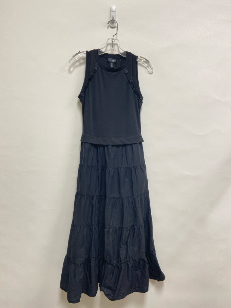 Nicole Miller Size XS Black Ribbed Sleeveless Ladies Dress