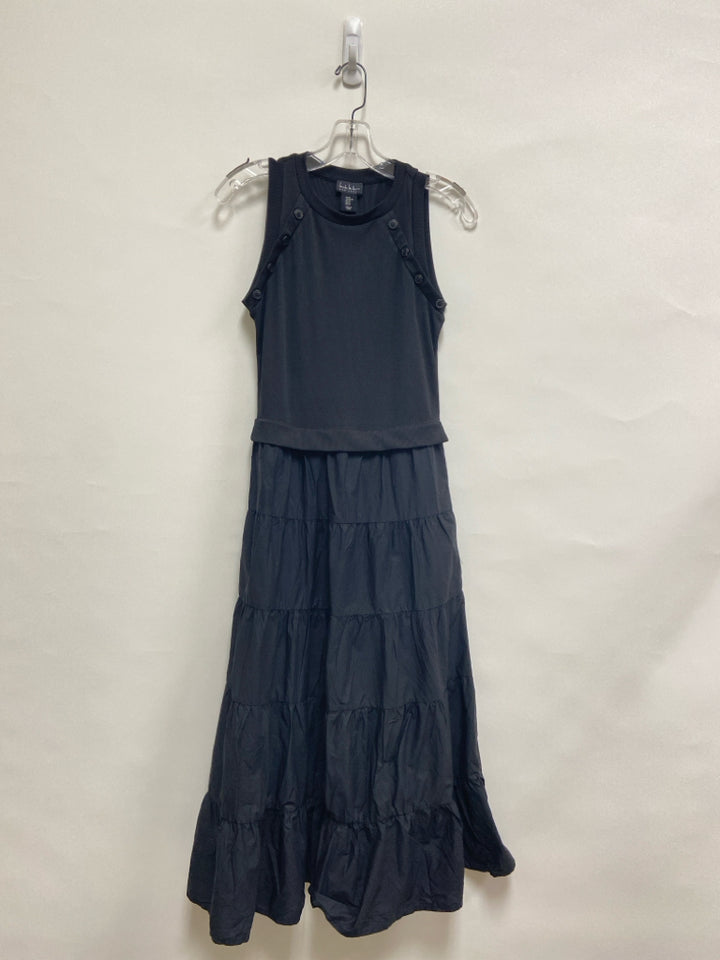 Nicole Miller Size XS Black Ribbed Sleeveless Ladies Dress