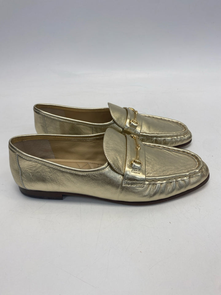 J McLaughlin  Size 9 Gold Metallic Flats