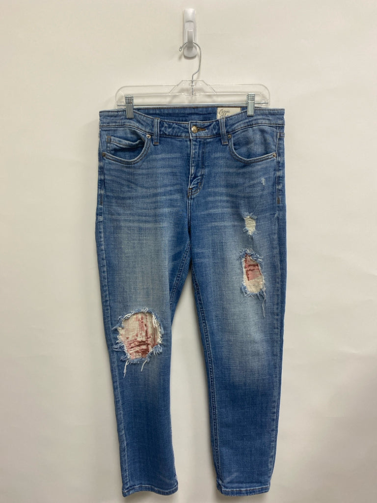 Size 31 Faded Denim Distressed Ladies Jeans