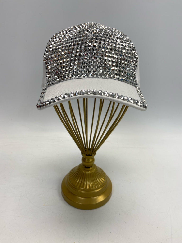 NWT White Silver Studded Misc. Hat