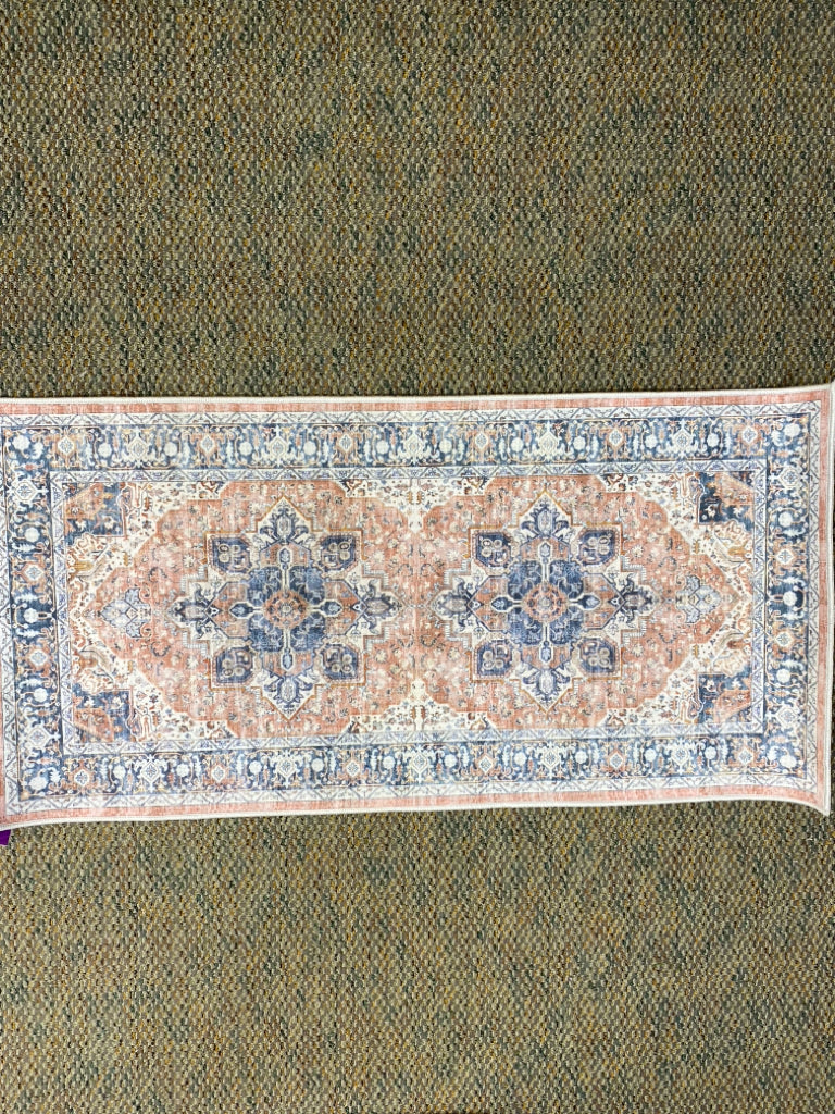 Pink Blue Rug