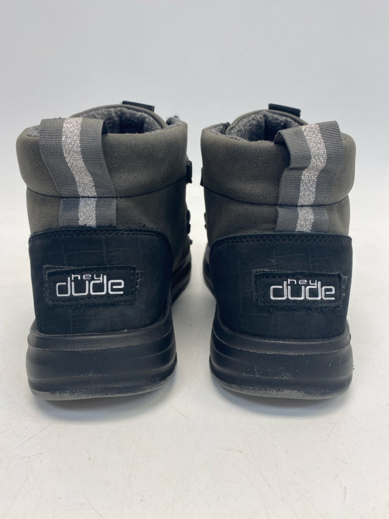 Hey Dude US Shoe Size 7 Dark Gray Black Boots
