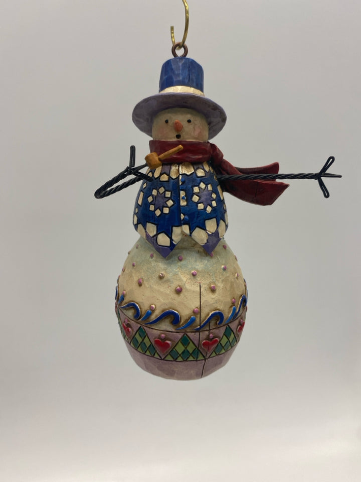 Jim Shore White Multi Color Ornaments