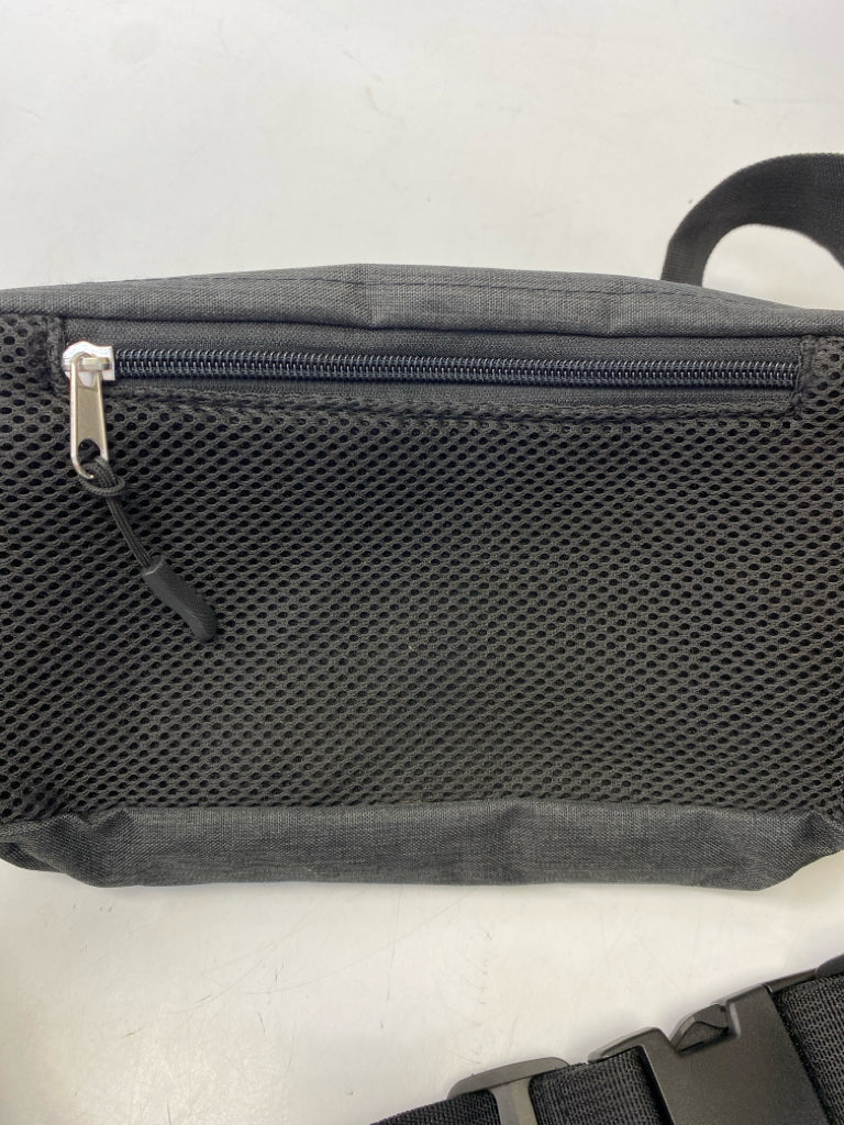 Dark Gray Black Belt Bag