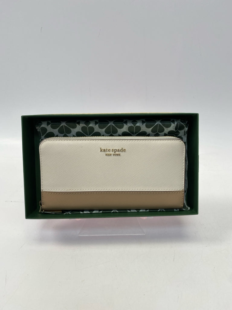 NWT Kate Spade Cream Tan Wallet