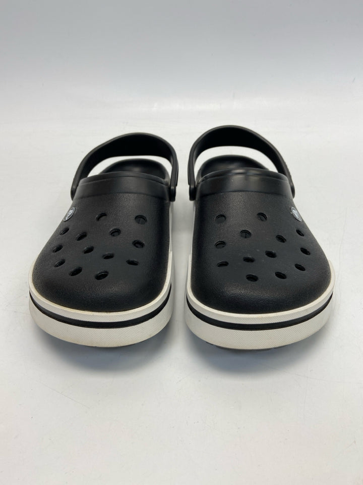 NWOT Crocs  Size 10 Black White Sandals