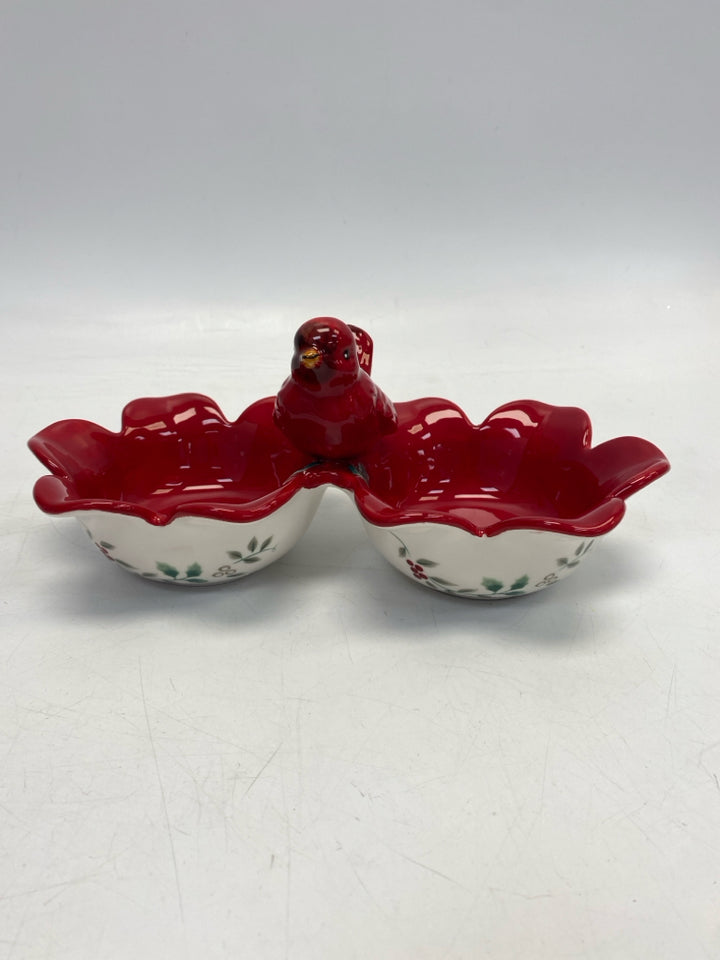 Pfaltzgraff Red White Birds Serving Piece