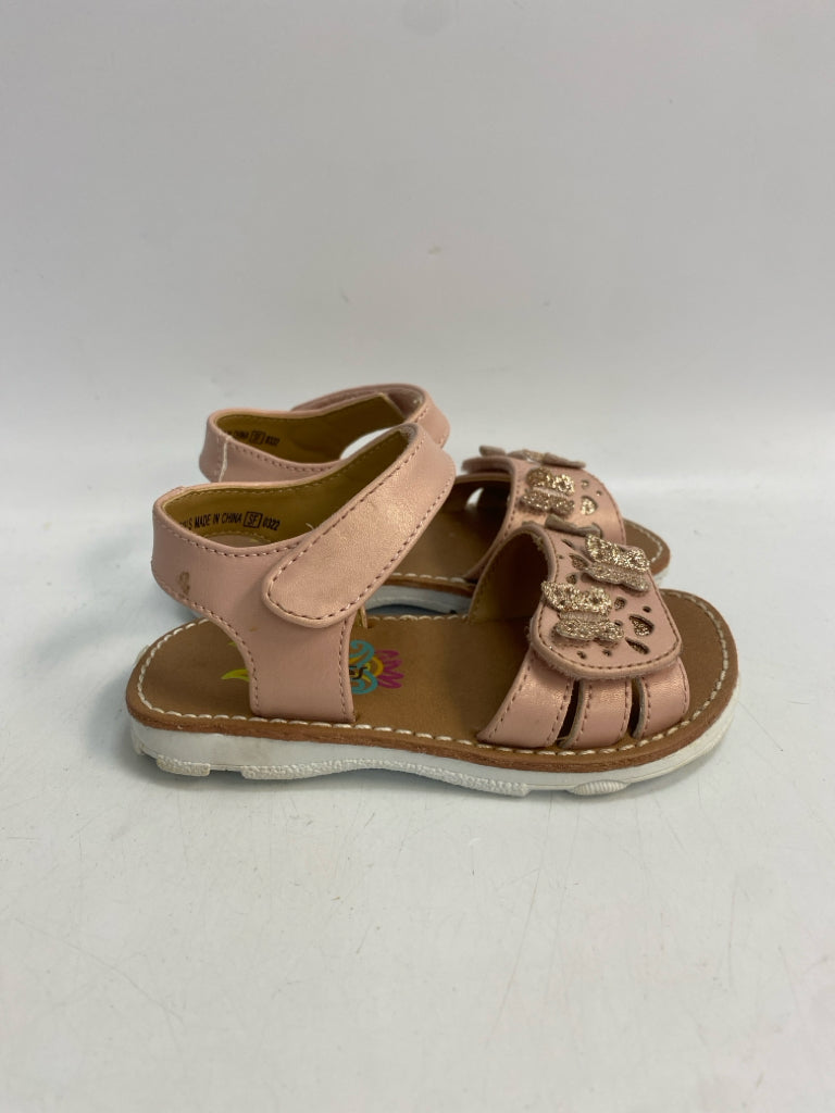 SIZE 6 Blush Rose Gold Butterflies Girl&