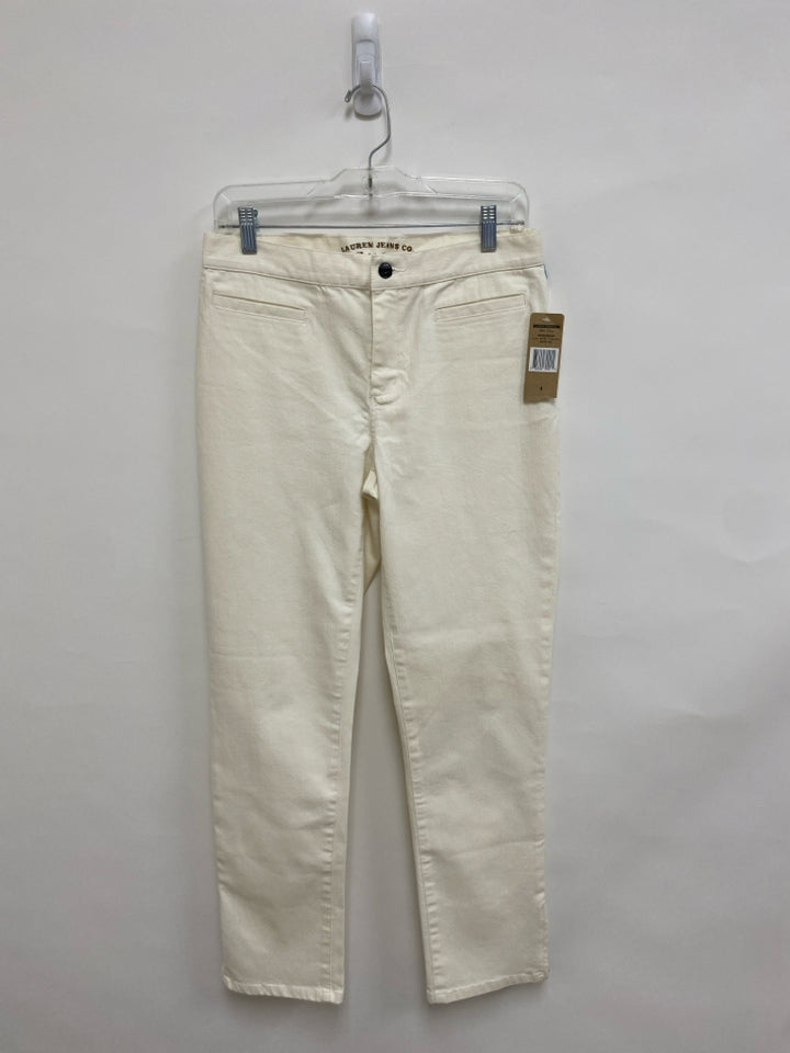 NWT Lauren Ralph Lauren Size 4 Cream Ladies Jeans
