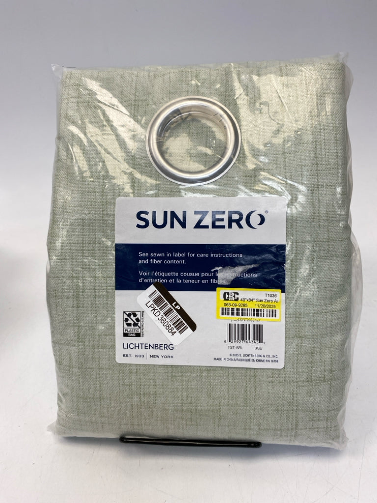 NEW/PKG Sage Curtains