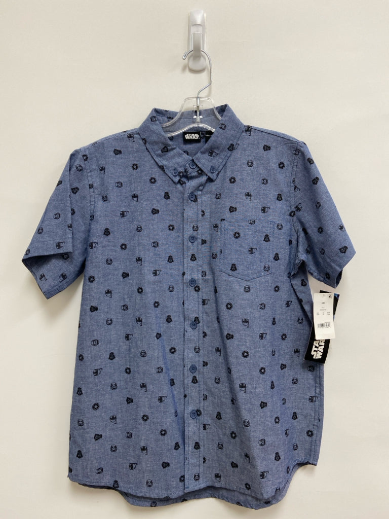 NWT SIZE L Blue Black Print Boy&