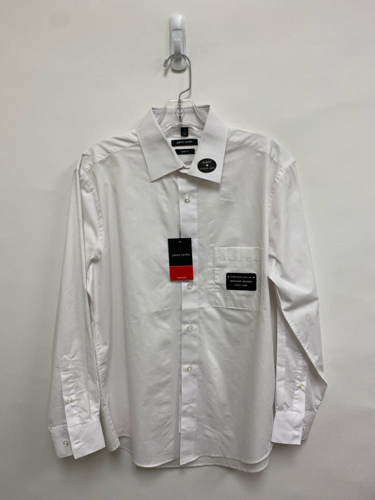 NWT Pierre Cardin Size M White Button Down Men&