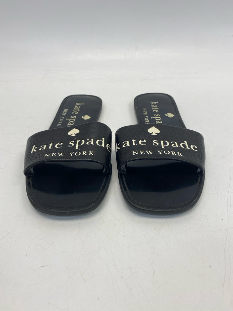 Kate Spade  Size 8 Black Cream Word(s) Sandals