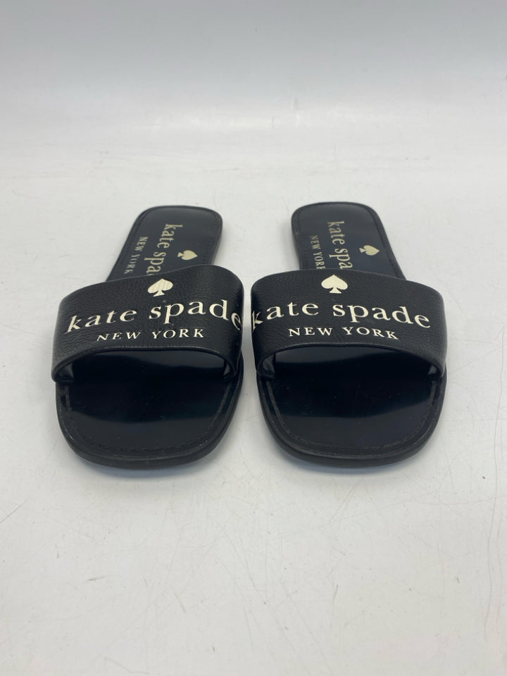 Kate Spade  Size 8 Black Cream Word(s) Sandals