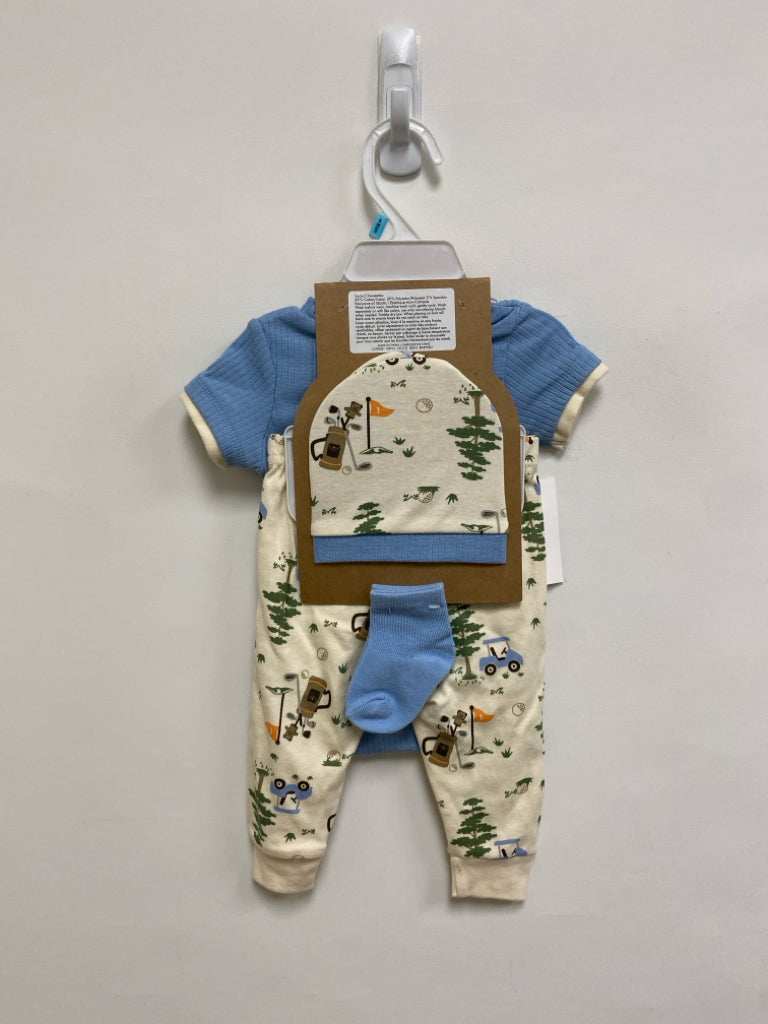 NWT SIZE 6M Blue/Cream Golf Boy&