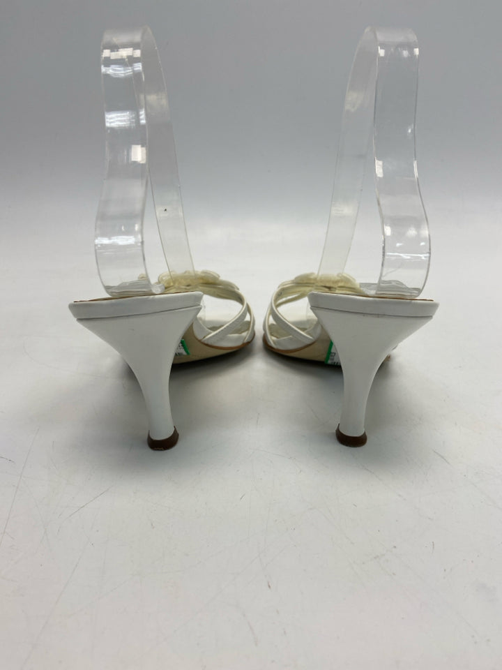 Franco Sarto  Size 7.5 White Sandals