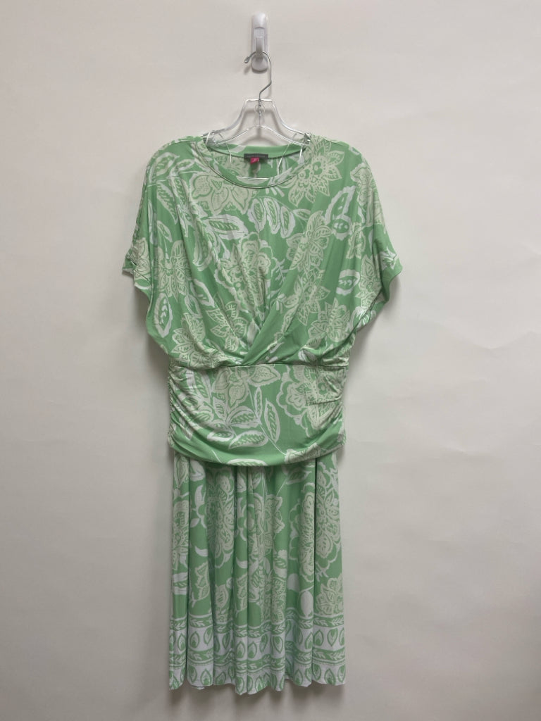 VINCE CAMUTO Size M Pale Green White Floral Ladies 2pc Pant Set