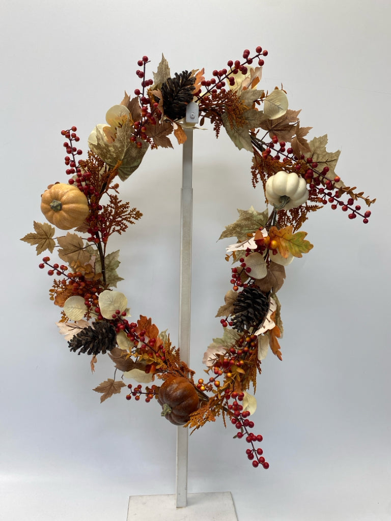 Brown/Cream Red/Multi Pinecone Fall
