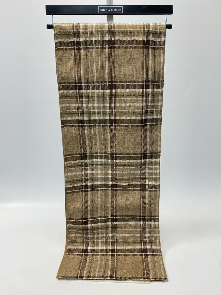 Brown Plaid Table Runner