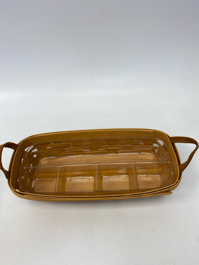 Longaberger Brown Woven Wood Basket