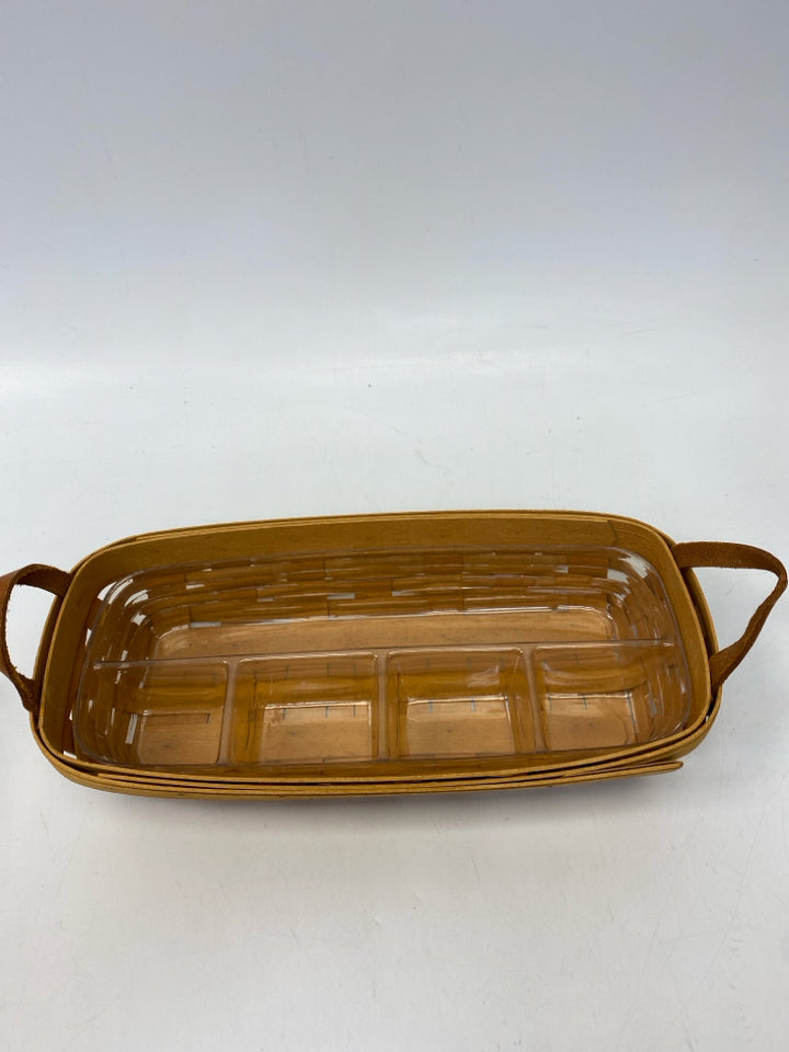 Longaberger Brown Woven Wood Basket