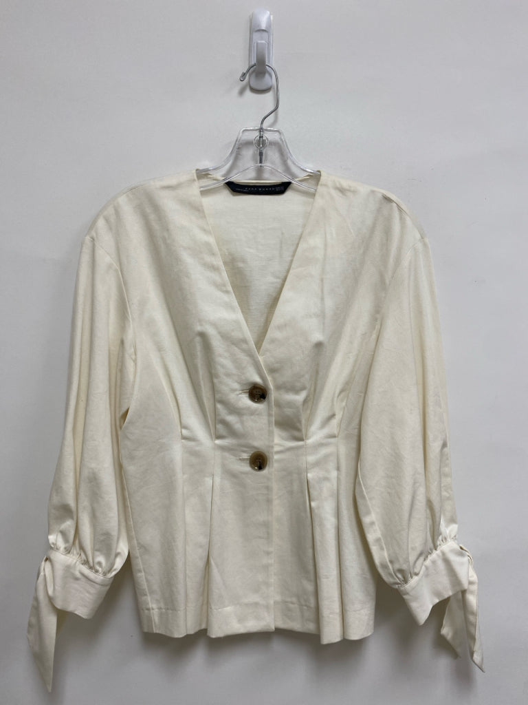 Zara Size XS Cream Ladies Top