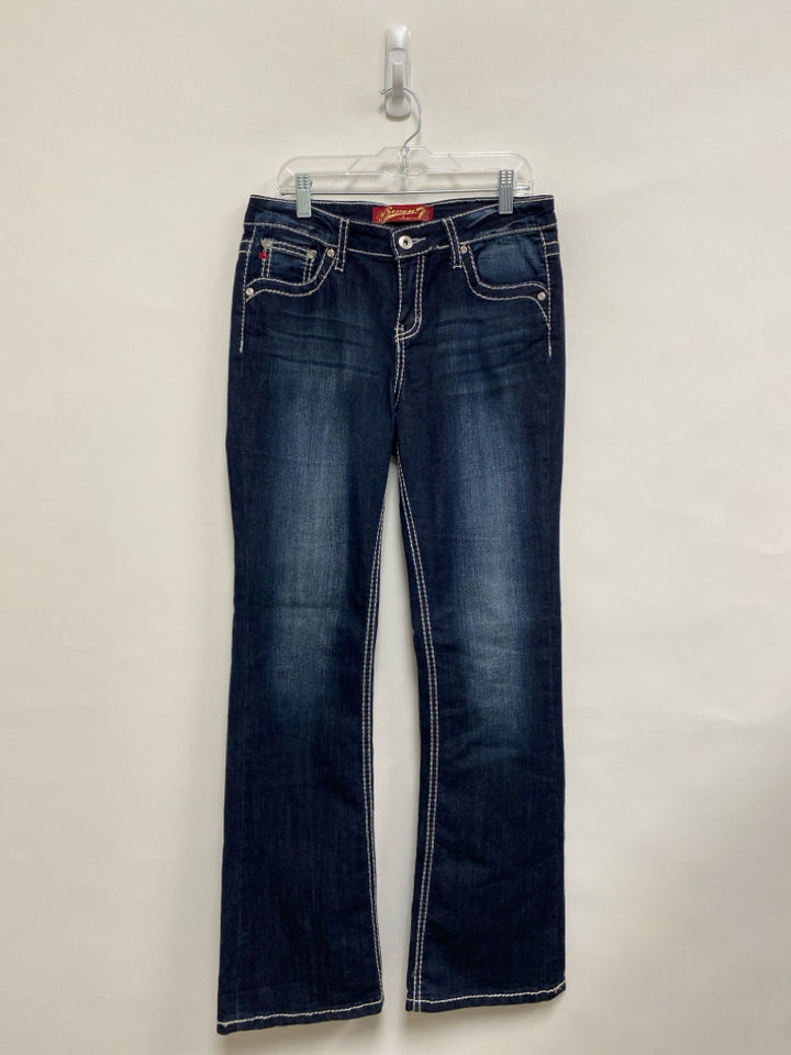 Seven 7 SIZE 16 Faded Navy Flared Girl&