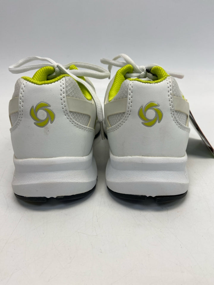 NWT Rotasole Size 9 White Lime Green Lace-up Sneakers
