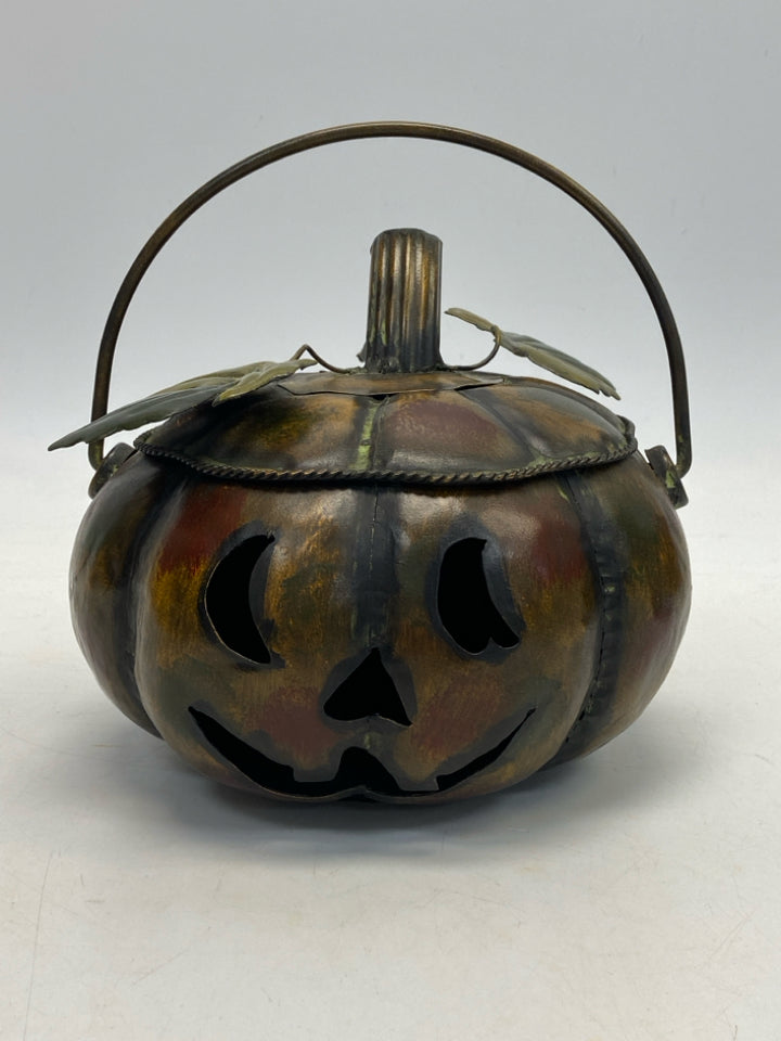 Bronze Green Mottled Metal Halloween
