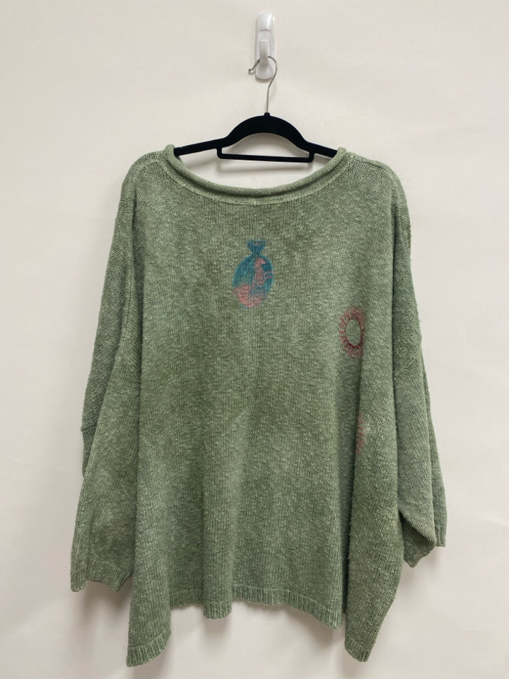 Steel Pony Size OSFA Pale Green Ladies Sweater