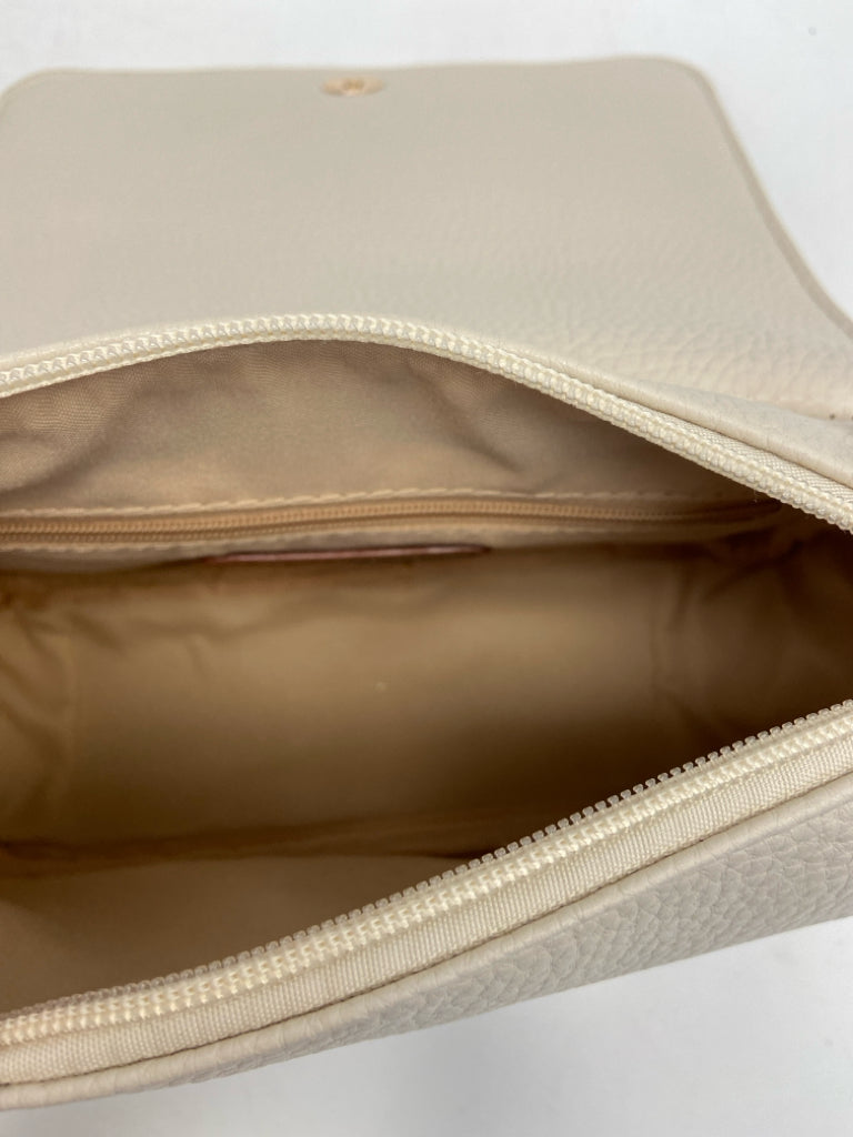 Simply Noelle Cream Dark Brown Stripe(s) Crossbody
