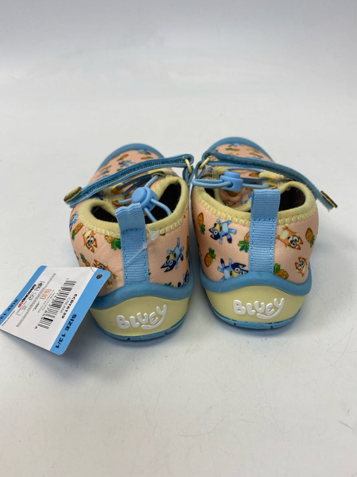 NWT Groundup SIZE 13 Cream Blue Bluey Girl&