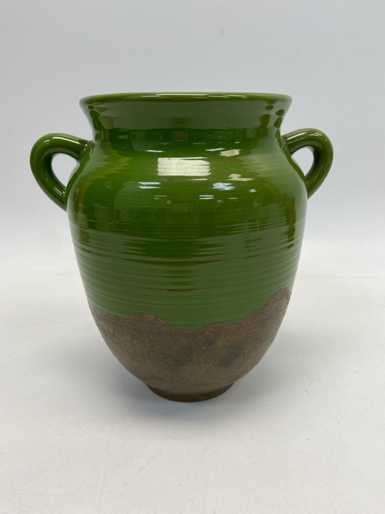 Green Brown Vase