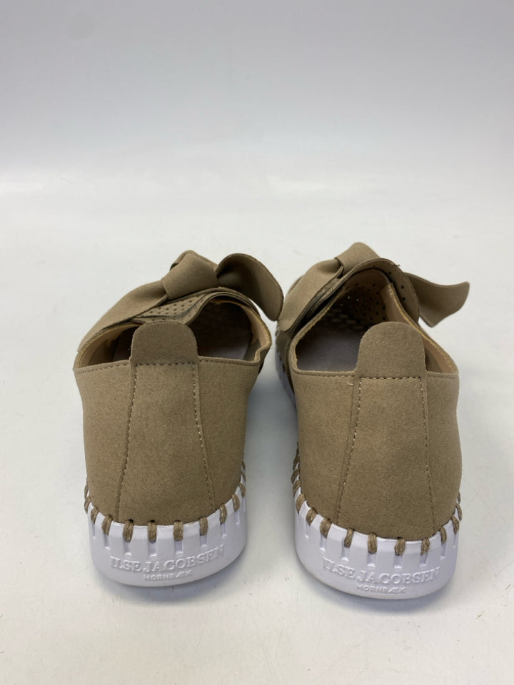 NWOT Ilse Jacobsen Hornbaek  Size 36 Brown Perforated Flats