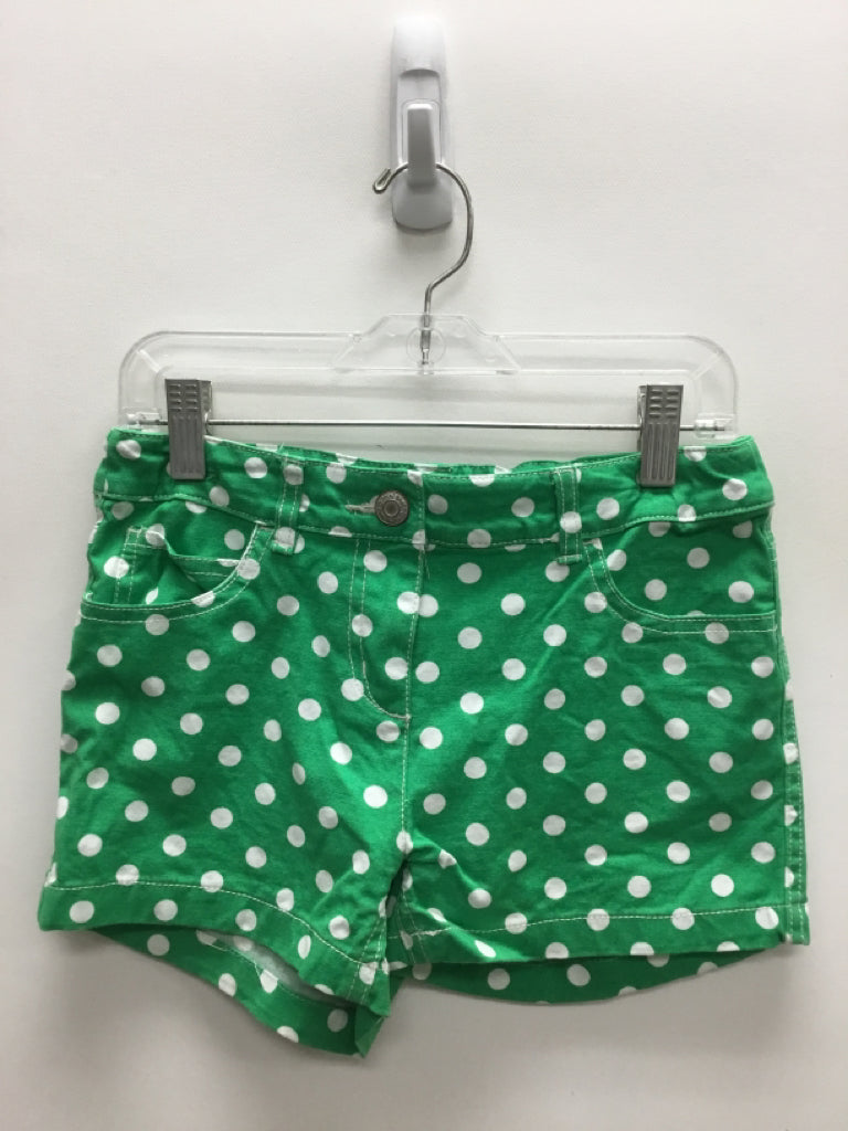 Mini Boden SIZE 10 Green White Polka Dot Girl&