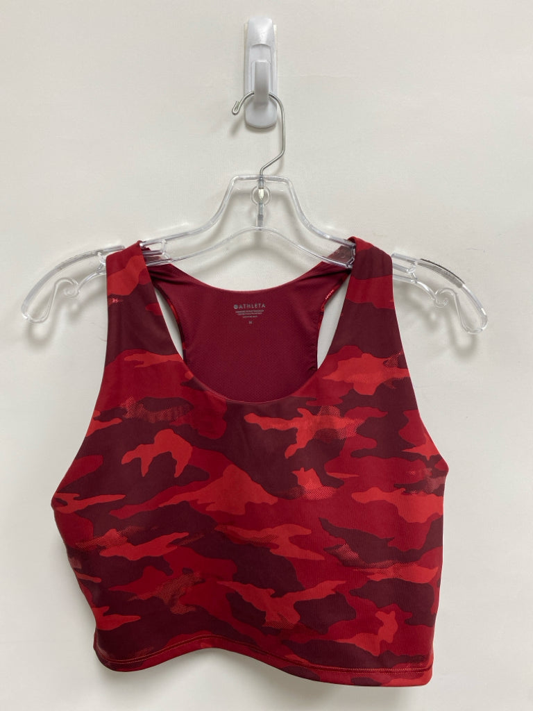 Athleta Size M Burgundy Red Athletic  Bra