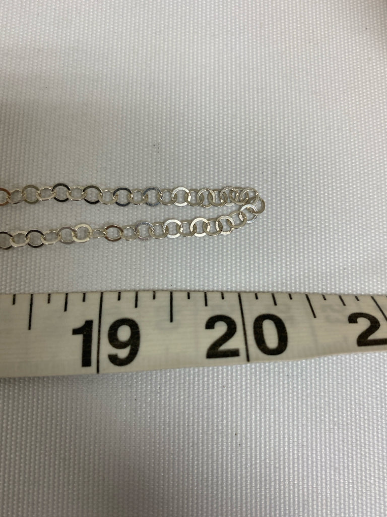 Silver Black Stones Necklace