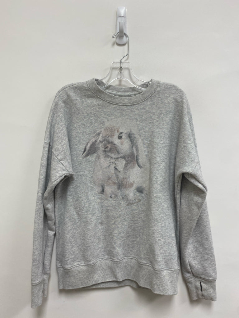 Abercrombie Kids SIZE 11/12 Gray Bunnies Long Sleeve Girl&