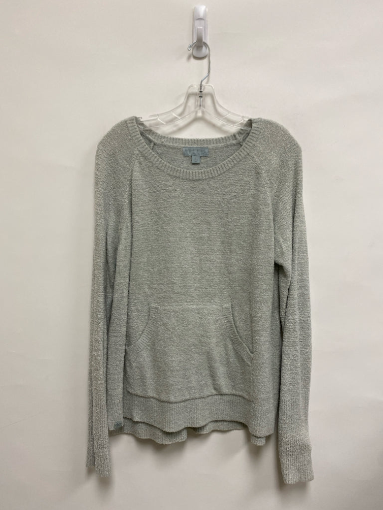Barefoot Dreams Size L Pale Gray Ladies Sweater