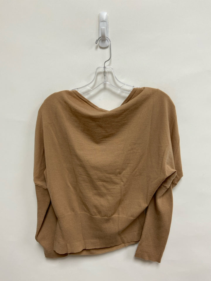 SIMKHAI Size M Tan Boat Neck Wool Blend Ladies Sweater