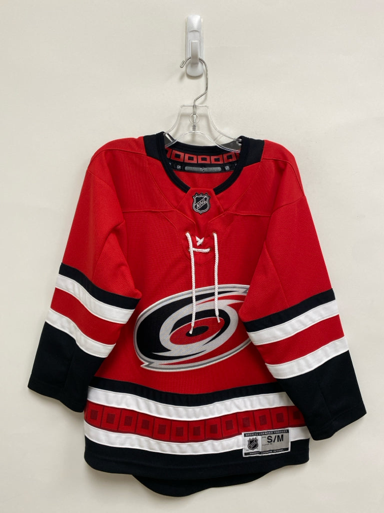 SIZE S Red White/Black Hurricanes Boy&