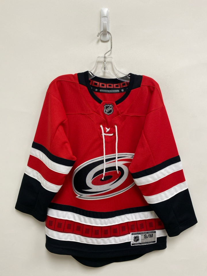 SIZE S Red White/Black Hurricanes Boy&